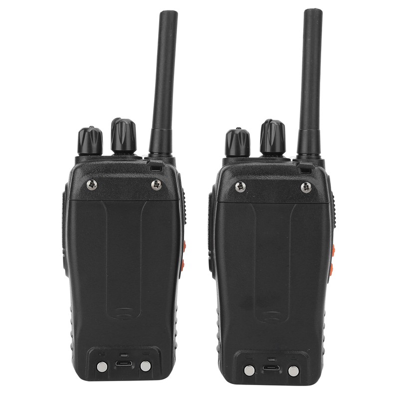 2pcs Walkie Talkie for Baofeng BF‑888H 400‑470MHz 16CH USB Charging