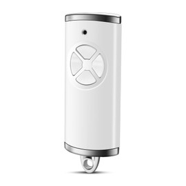 Handheld Transmitter Compatible with Hörmann, Garage Door Opener with 4 Button Functions, Compatible with Hörmann HSE2-868-BS, HSE-4-868-BS, HS4-868-BS, HS1-868-BS, HSS4-868-BS White 4511736, Pack of