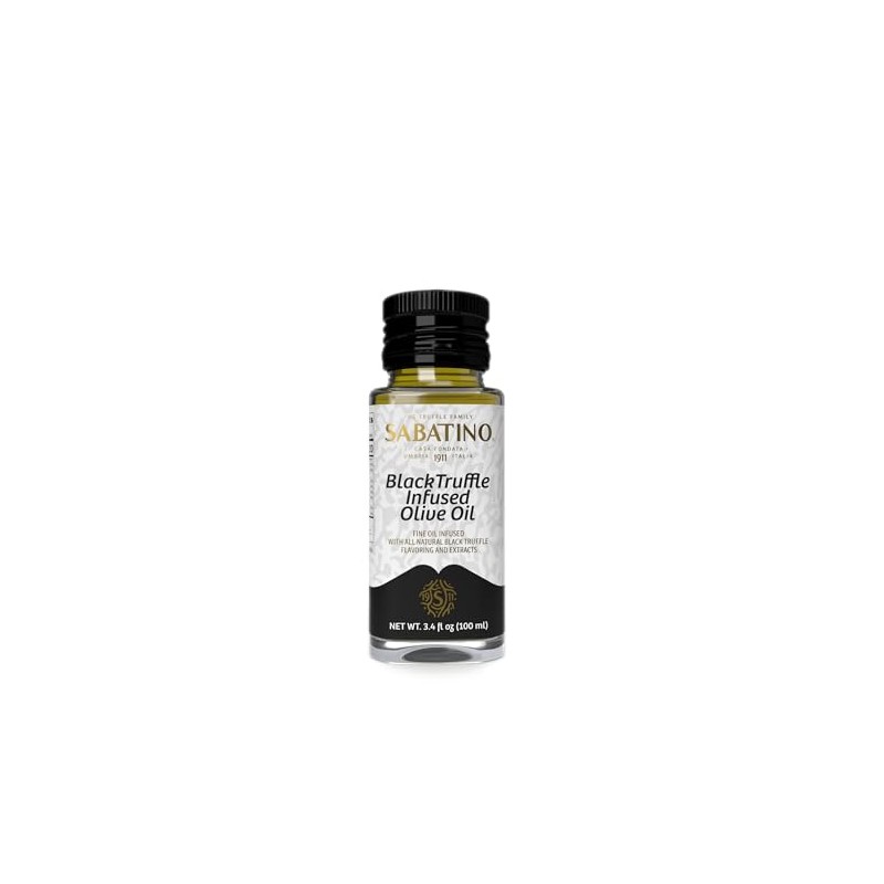 Sabatino Tartufi Infused Olive Oil, Black Truffle, 3.4 Ounce