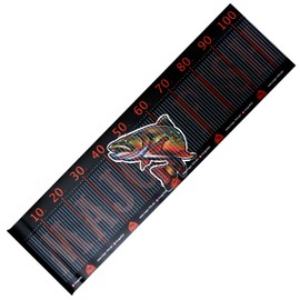 Major Fish Fish Tape Measure Trout Ruler 105 cm x 30 cm with Stop