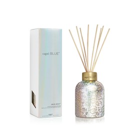 Capri Blue Reed Diffuser - Comes with Blue Jean Scented Diffuser Oil, Diffuser Sticks, and Mercury Iridescent Glass Bottle - Aromatherapy Diffuser (5.7 fl oz)