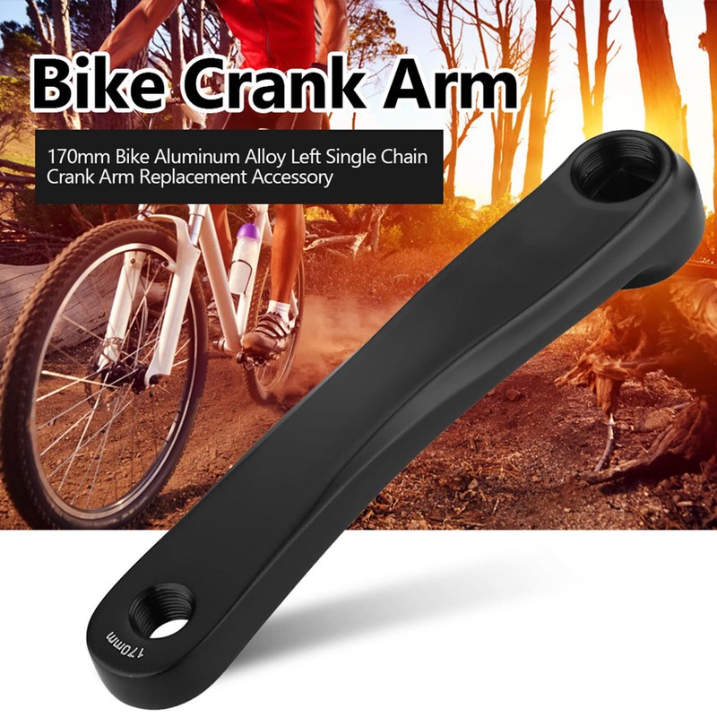 KooingTech bikess Crank Arm, 170mm Single Speed Left Hand Crank,