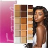 Contour Palette, 12-Color Cream Foundation Palette, Makeup Concealer for Women