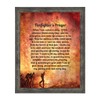Crossroads Home Décor Fireman’s Prayer Picture Frame, Firefighter Decor, 2104BW