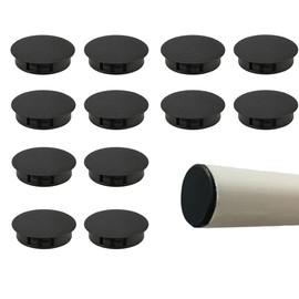 WANDEHO End Caps, Pipe Caps, Outer Diameter 1.1 inches (28 mm), Compatible, Car Rack, Room Carrier, Rod Holder, DIY, Pipe Caps, Set of 12