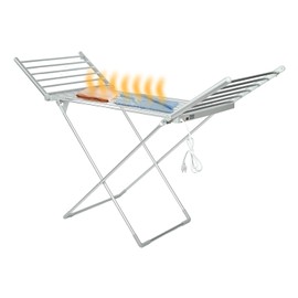Nisorpa Nisorpa Heated Clothes Drying Rack, Electric Heated Drying Rack, Folding Electric Clothes Drying Rack, Free-Standing Heating Garment Dryer, Collapsible Drying Rack for Home Indoor/Outdoor Quick Drying