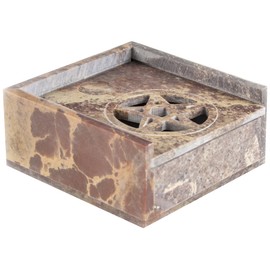 Berk ST-210 Räucher-Zubehör - Kegel-Box mit Pentagram - Speckstein