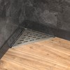 Hydroware Triangle Shower Drain - Stainless Steel Triangular Shower Floor