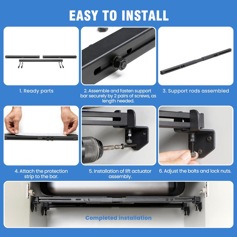 Undermount Sink Brackets Heavy-Duty - Adjustable 27.5-39.4 Inches, Rust-Resistant Zinc