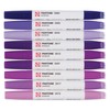 Talens Pantone Marker Set of 9 Purple Dual Tip Pen