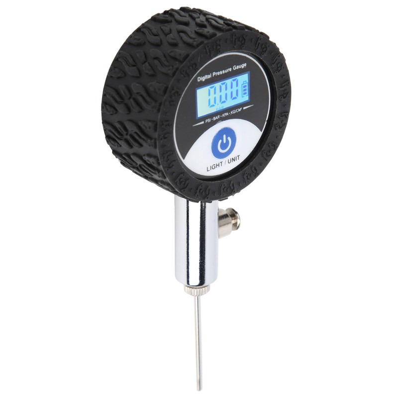 Mini Soccer Ball Pressure Gauge Volleyball Basketball Barometers with Digital