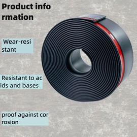 AlloTemlass RV Slide Out Seal | 25ft x 2-7/8" Black Rubber Weatherstripping | Adhesive Tape for Noise/Weather Protection | Easy Install & Cut-to-Size