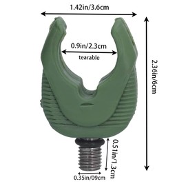 PengLAI Rod Rests Fishing Rod Rest Heads ,4 Pcs Fishing Rod Rests Fishing Bracket Head Rubber Butt Rests to Grip Your Rod Fishing Holder Bracket for Carp Match Fishing Etc