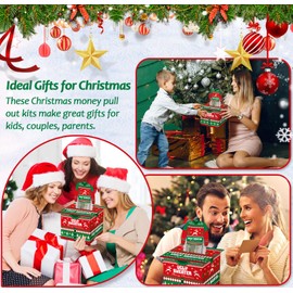 Christmas Money Box for Cash Gift Pull Surprise Christmas Money Holders Cash Gift Boxes Fun DIY Xmas Cash Holders Uniqu Money Ideas for Family Friends Kids Adults Men Women(Ugly Sweater)