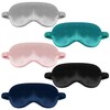 1 Pack Sleep Mask, Silk Eye Mask with Elastic Strap,