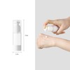 Airless Pump Bottle, 4.6 inch Vacuum Dispenser, Transparent Cap, Refillable