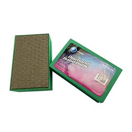 Boxonly Electroplated Diamond Sanding Blocks 60 Grit Snowflake Polishing Grinding Hand Pads Block For Granite Marble Glass Stone