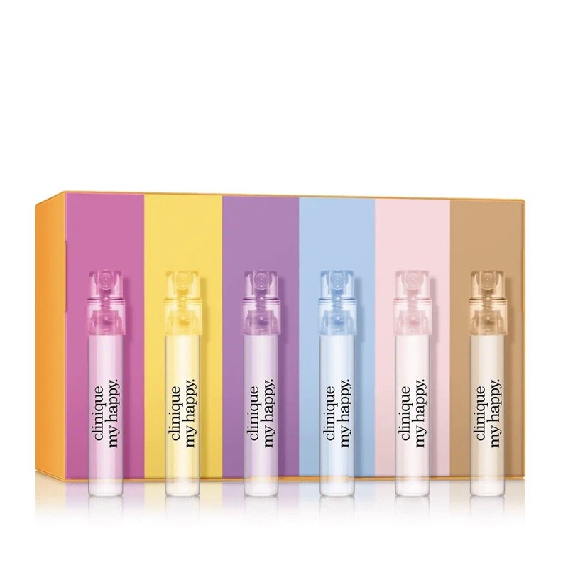 Clinique Find Your Happy 6 pc Perfume Travel Mini Gift