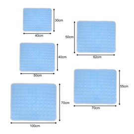 Khatibb Dog Cooling Mat Cooling Pad Summer Pet Bed for Dogs Cats Kennel Pad Breathable Pet Self Cooling Blanket Dog Crate Sleep Mat Machine Washable