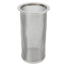Cold Brew Coffee Filter for Mason Jar, Stainless Steel Coffee Tea Infuser Strainer Filter Reusable Wide Mouth Mesh Cylindrical Filter with White Gasket for Tea(8 * 15cm)