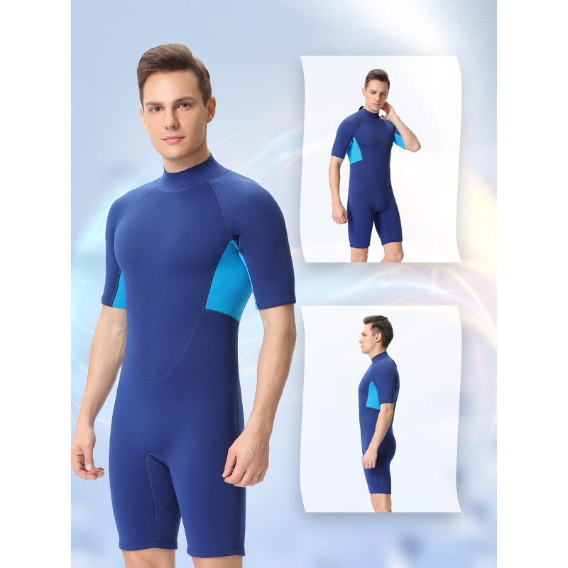 FLEXEL Shorty Wetsuit for Men and Women, 2mm 3mm Neoprene