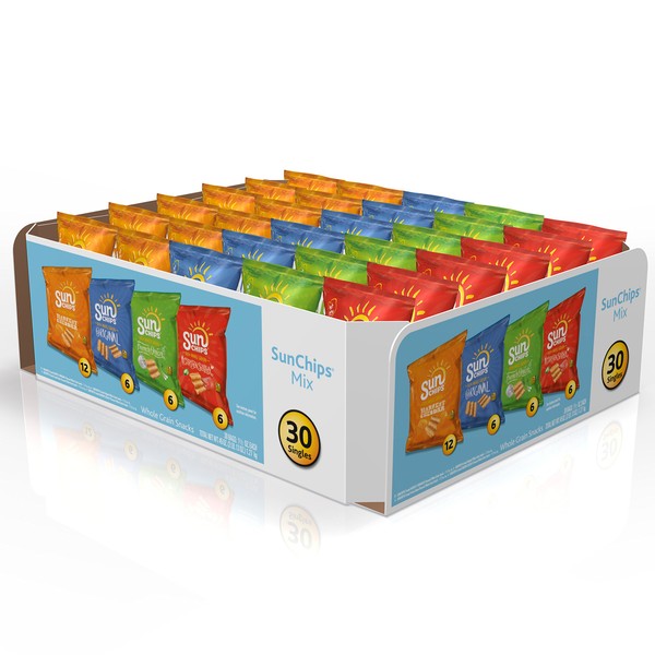 Sunchips Multigrain Snacks Variety Pack, 1.5 Ounce (Pack of 30)