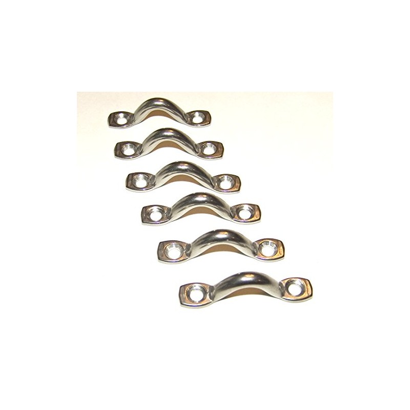 Pad Eye, Surface Mounted, 316 Stainless Steel, Deck Loop, Tie