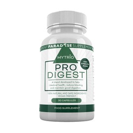 Mytrio Pro Digest Glucomannan 500mg Supplement Capsules | Gut Health Support | Bloating Relief for Men & Women | High in Fibre - Konjac Fibre | Natural & Vegan