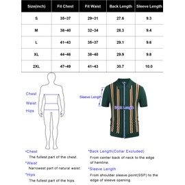 PJ PAUL JONES Knit Polo Shirt Men Retro 70s Stripes Lapel Collared Knitted Shirts Blue Button Down Italian Knitwear for Summer Golf Bowling L