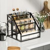 Vantimo Coffee Syrup Rack Organizer, 3 Tier Countertop Storage Shelves,