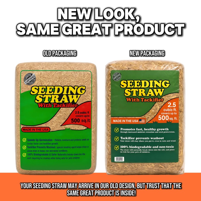 Seeding Straw with Tackifier, 2.5 cu ft (Covers up to