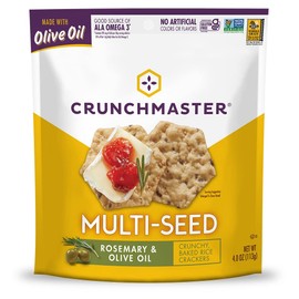 Crunchmaster Multi-Seed Crackers, Rosemary & Olive Oil, 4 Ounce