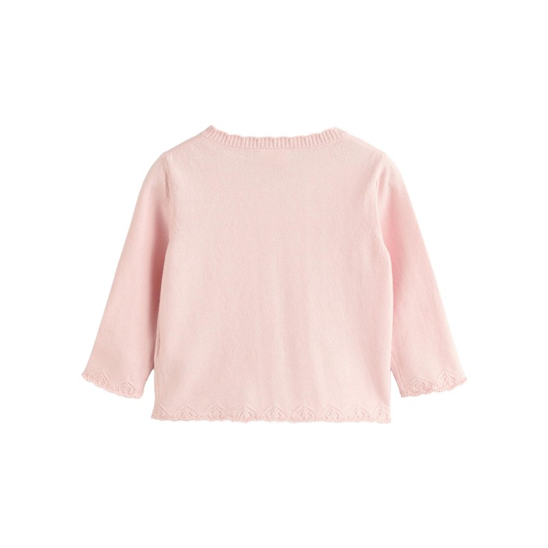 NEXT Cardigan, Butterfly Embroidered Pink