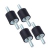 M6 Rubber Mount,4pcs M6 Anti-Vibration Rubber Isolator Mounts Air Compressor