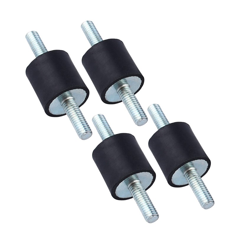 M6 Rubber Mount,4pcs M6 Anti-Vibration Rubber Isolator Mounts Air Compressor