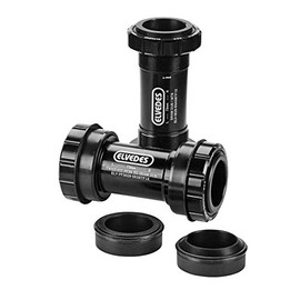 Elvedes Boitier de pédalier Compatible SRAM Dub ITA Route Crankcase for E-Bike Cycle Black Standard