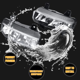 Lochnchn LED Fog Light Wiring Kit with Lamp Bracket Wires Switch Compatible with Dodge Ram 2500 3500 2019-2022 Fog Lamp Replaces 68273291AB CH2592158 68273292AB CH2593158