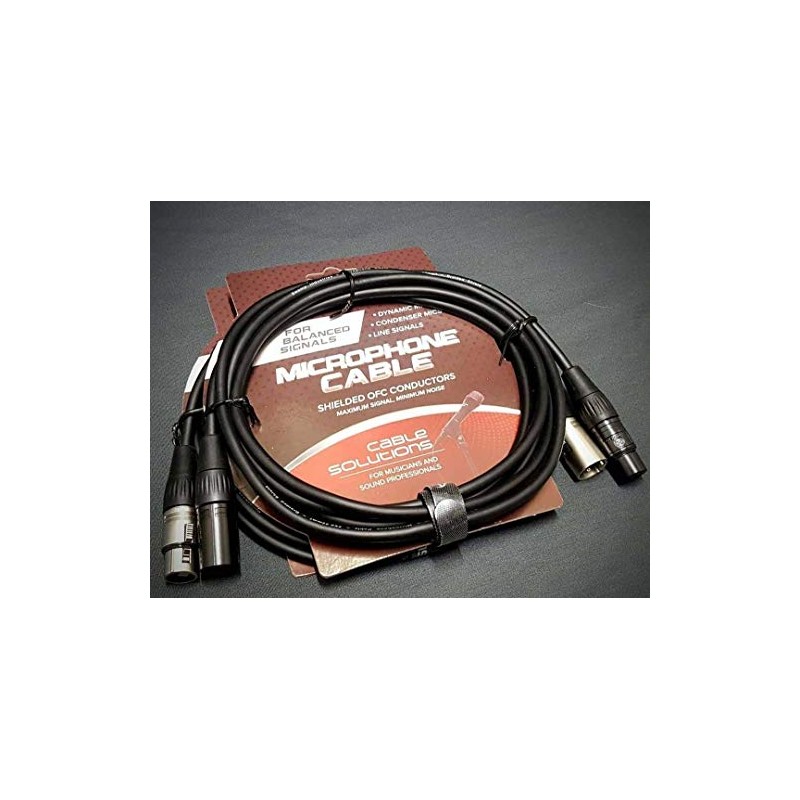 Stage Series Balanced XLR Shielded Microphone Cable BLACK - Choose