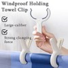 Towel Clips Beach Towel Pegs Set of 8 Packs Large
