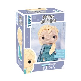 topp Funkogurumi Elsa, The Unofficial Crochet Set, Instructions, Yarn in 4 Colours (63% Cotton, 37% Polyacrylic), Filling Wadding, Embroidery Thread, Crochet Hook 2.5 mm, Safety Eyes, Stitch Marker