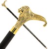 Dynamic Handcraft Solid Brass Lion Head Walking Cane | Handcrafted