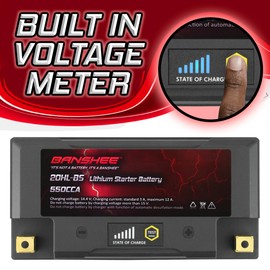 Banshee YTX20L-BS LiFePO4 Motorsports Battery Compatible with CAN-AM Outlander 1000 EFI DPS 2013 to 2016