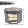 Cnwinu Round Hat Box with Lid, 43 x 26 cm