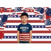 7x5FT American Flag Stripes Backdrop – Red White Blue Patriotic