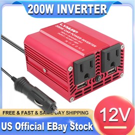 LVYUAN Car 200w Power Inverter Dc 12v To Ac 110v 120v Converter Usb  For Vehicles