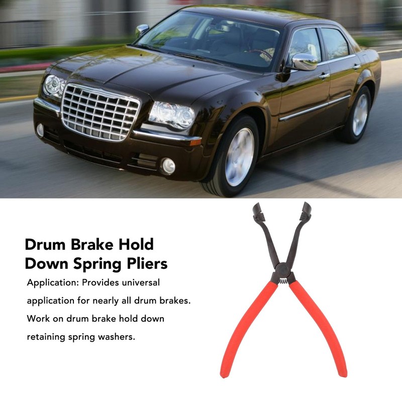 Drum Brake Hold Down Spring Pliers, Universal Emergency Brake Tool,