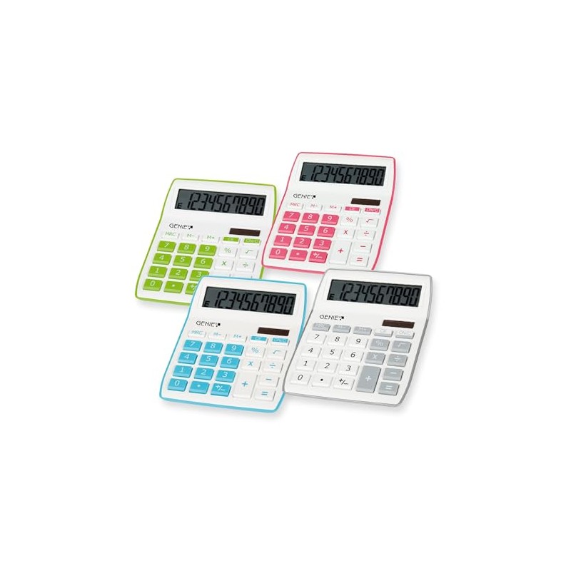 Genie 840 P 10-digit Shapely design desktop computer, pink