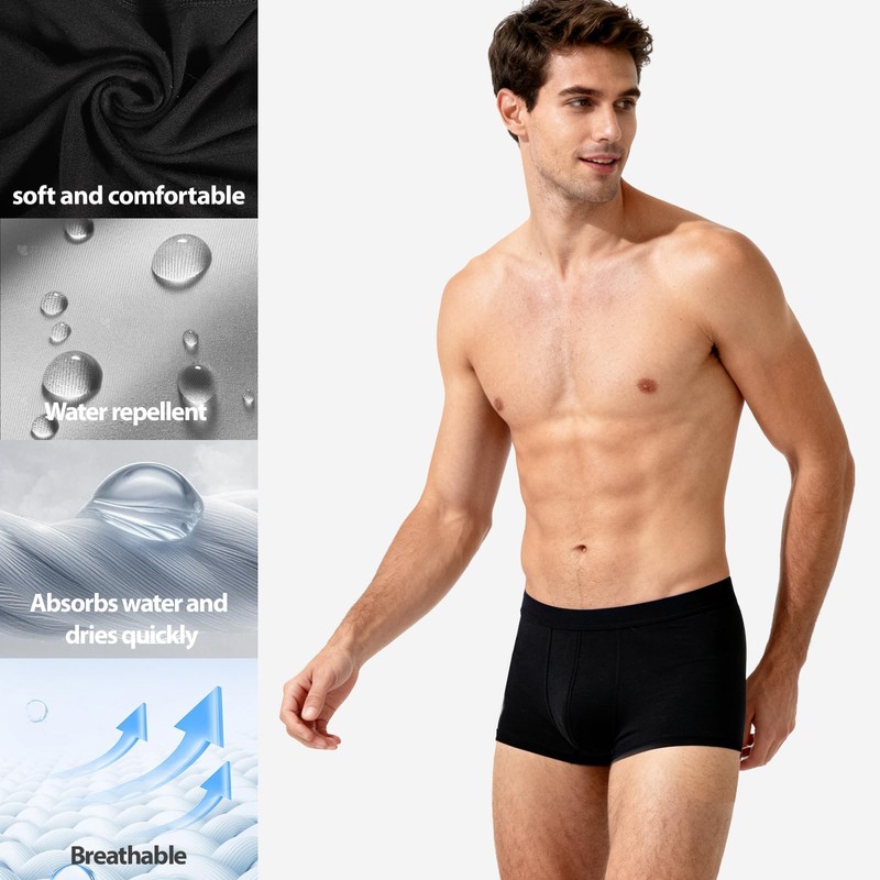 Men's Incontinence Underwear Leak Proof & Washable 3 Pack 3XL