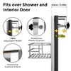 ODesign Adjustable Over the Door Bath Caddy with 4 Hooks,
