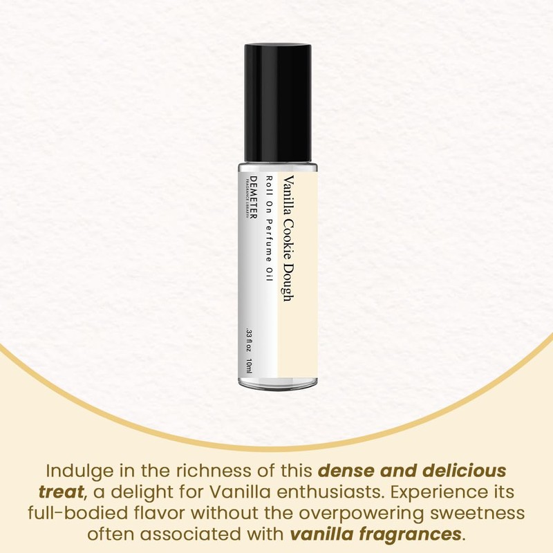 DEMETER Vanilla Cookie Dough Roll On Perfume Oil, 0.33 Oz,